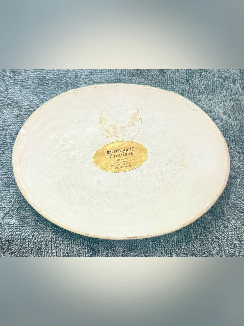 Vintage 1970s Decoupage Wall Plaques Pair - Serendipity Creations & Ceramiques